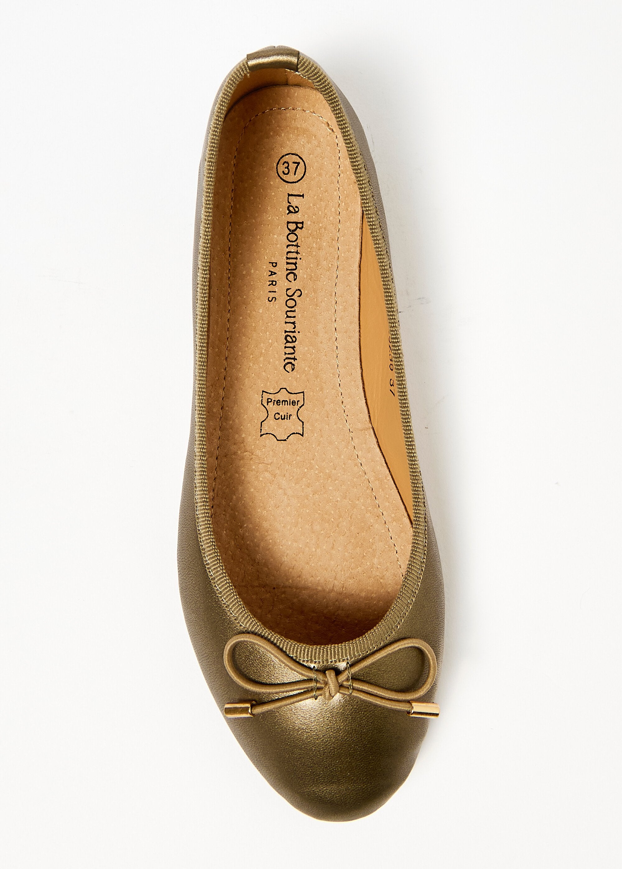 Flat_heel_ballerinas_with_small_bow_Golden_OV1_slim