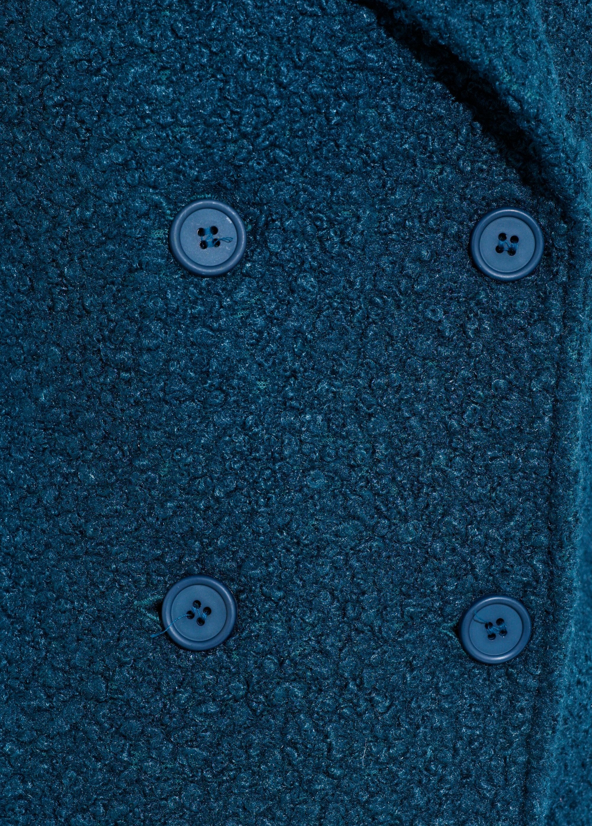 Caban_court_uni_façon_laine_bouclée_Vert_canard_DE3_slim