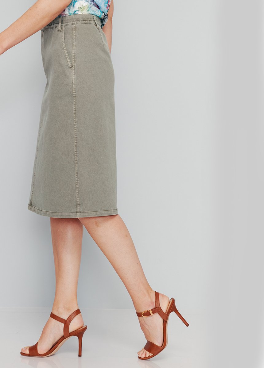 MORPHOSTYLE_skirt_stretch_fabric_Almond_green_DR1_slim