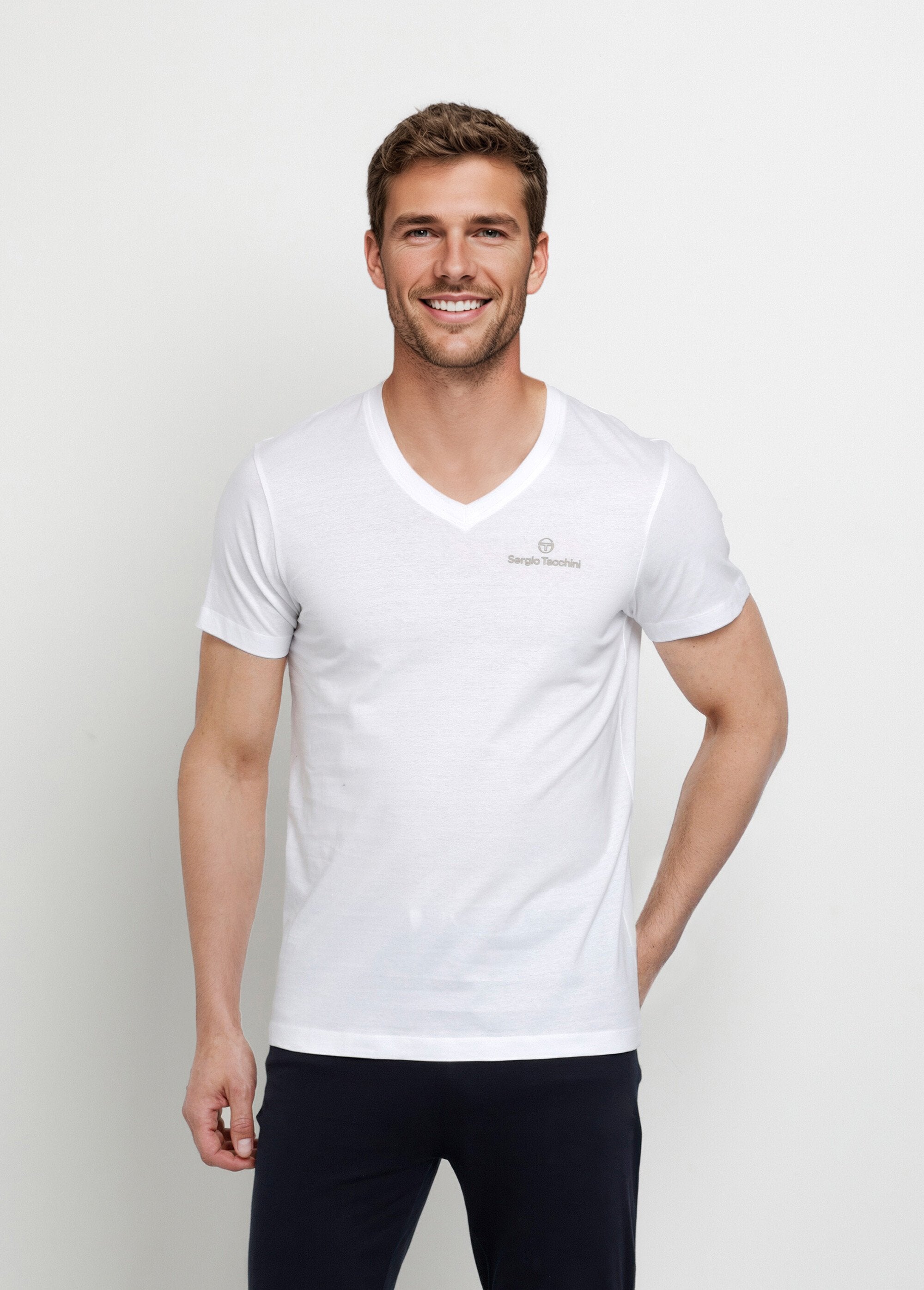 Men's_long-sleeved_V-neck_t-shirt_White_FA1_slim