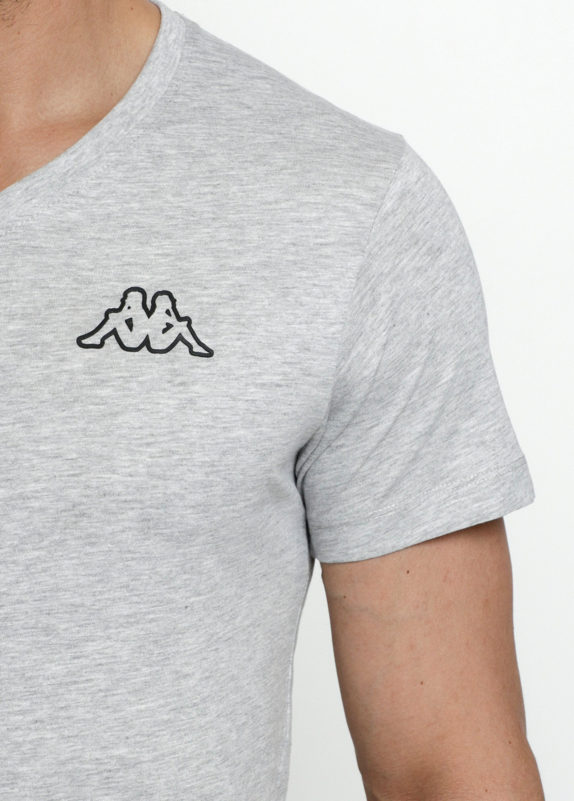 Dark_short-sleeved_V-neck_t-shirt_Gray_DE1_slim