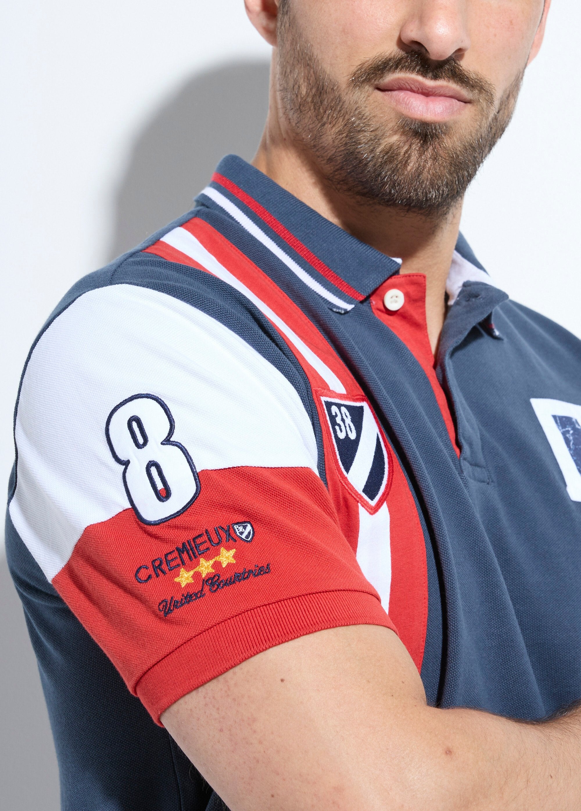 Tricolor_polo_shirt_with_chic_sportswear_details_Marine_DE1_slim