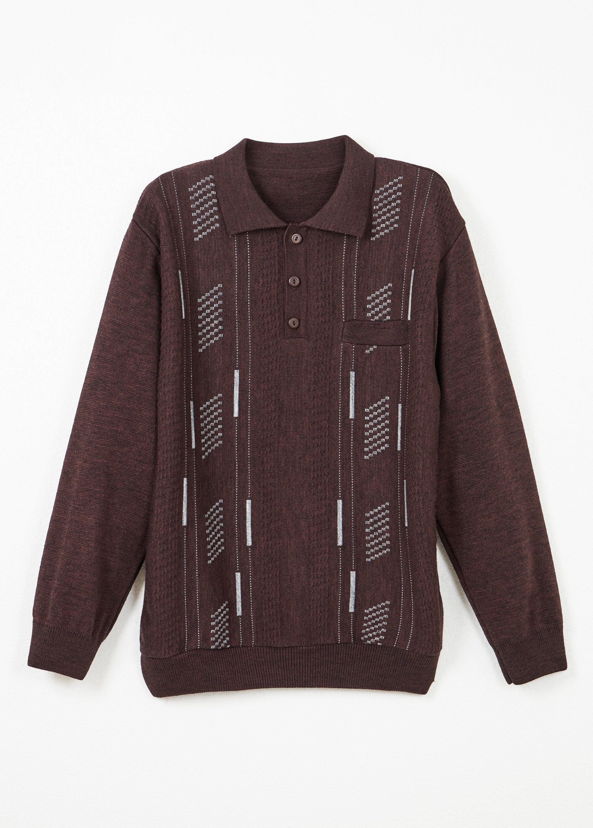 Long-sleeved_wool_jacquard_button-up_polo_neck_sweater_Bordeaux_AP1_slim