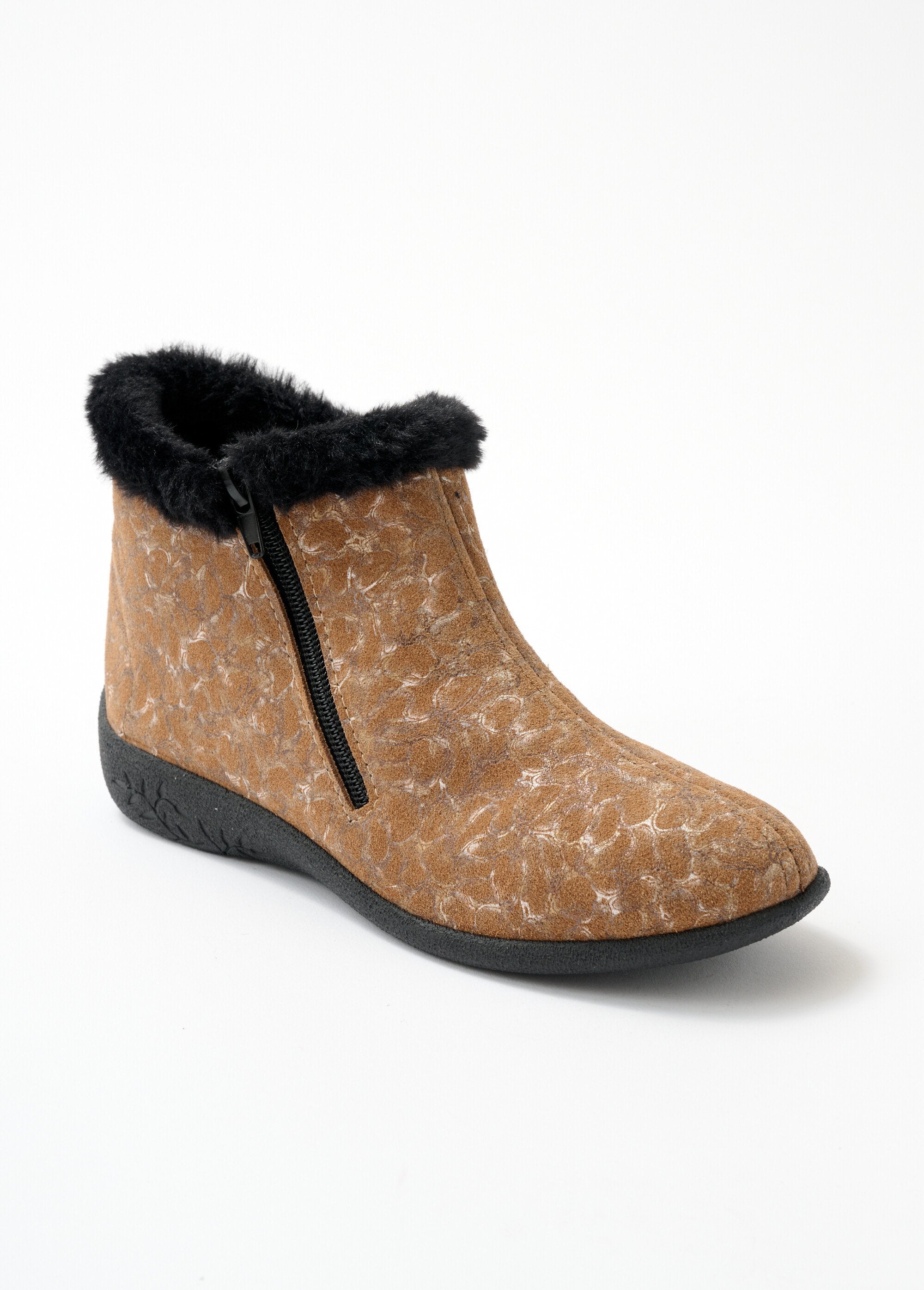 Comfort_width_zipped_printed_leather_boots_camel_FA1_slim