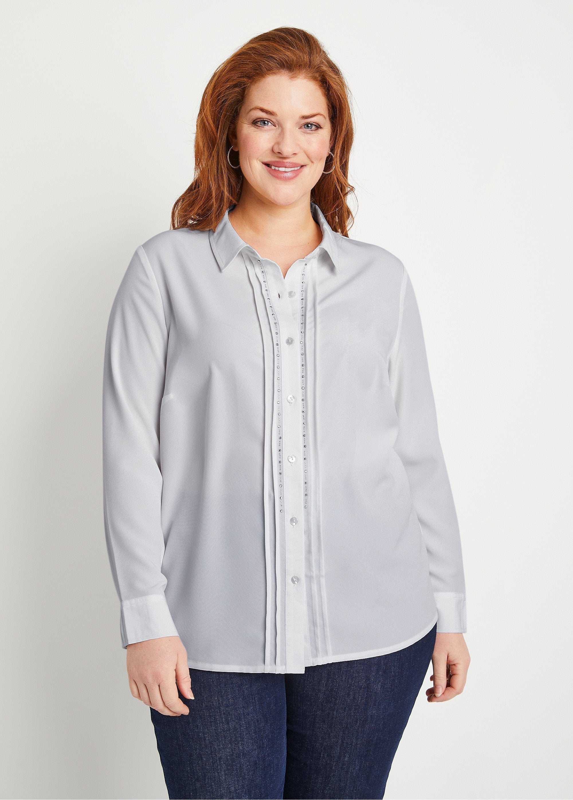 Plain_buttoned_long_rhinestone_blouse_with_shirt_collar_Money_FA1_curvy