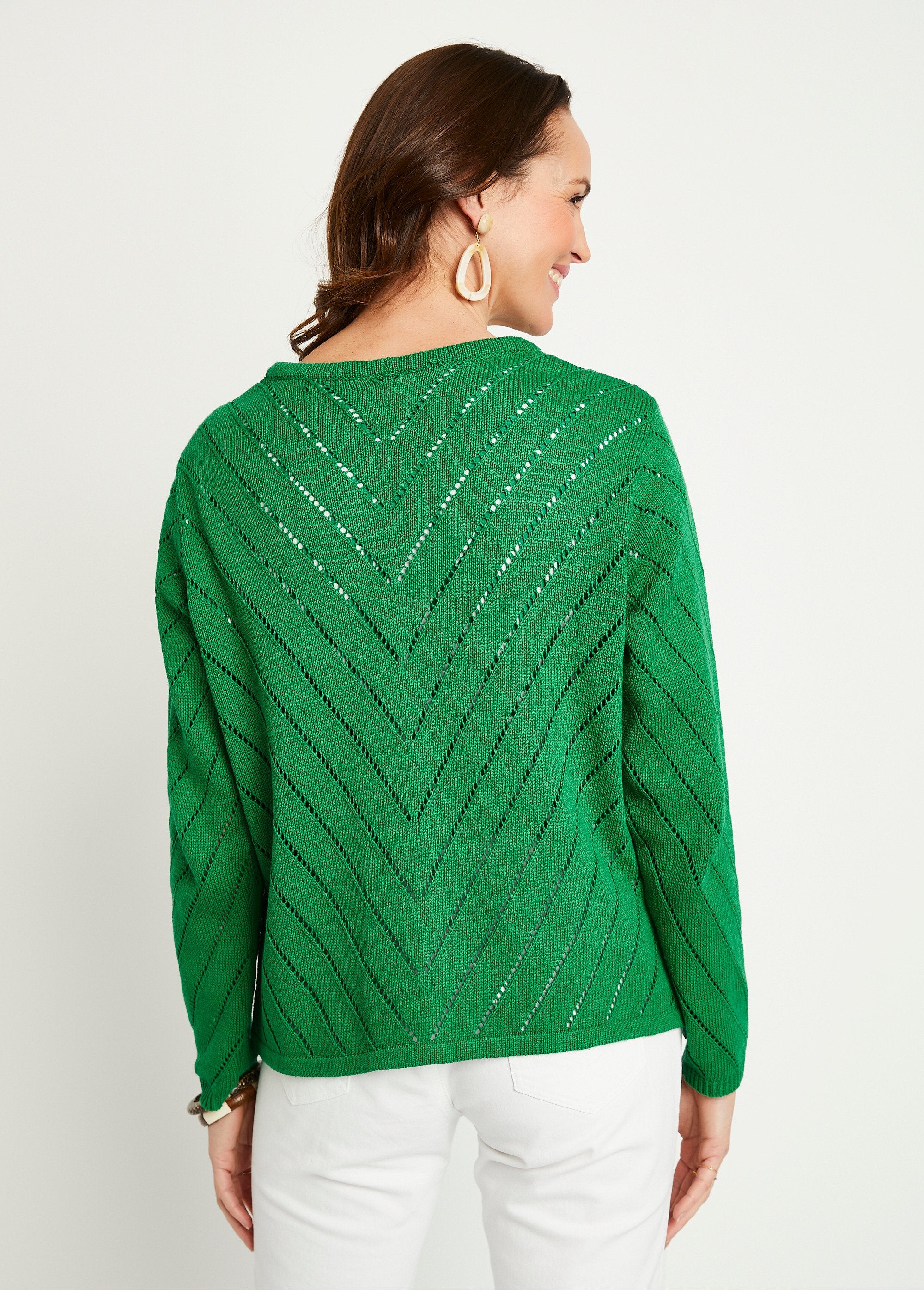 Fine_openwork_cotton_bolero_vest_Green_DO1_slim