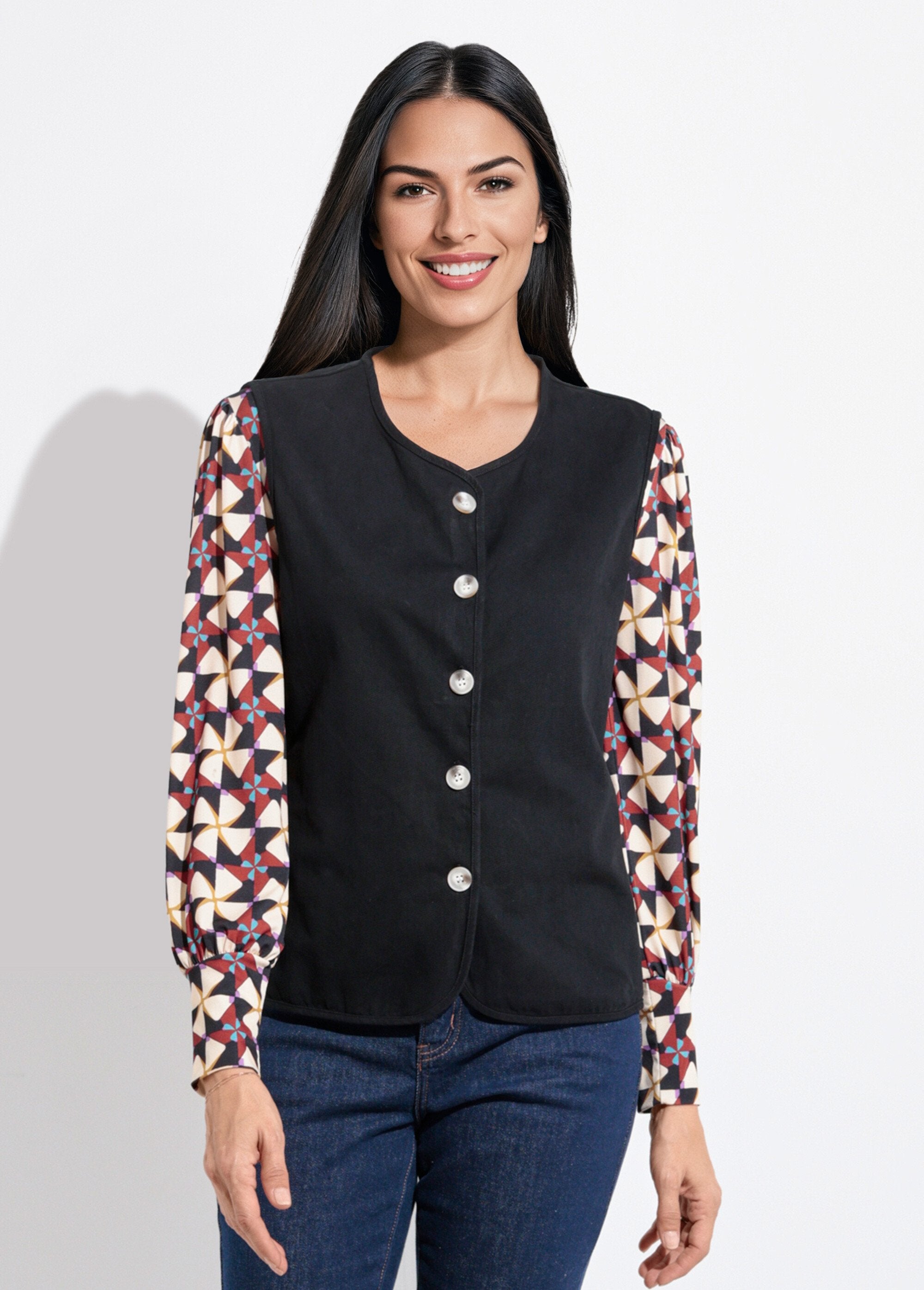 Gilet_sans_manches_col_rond_en_twill_Noir_FA1_slim