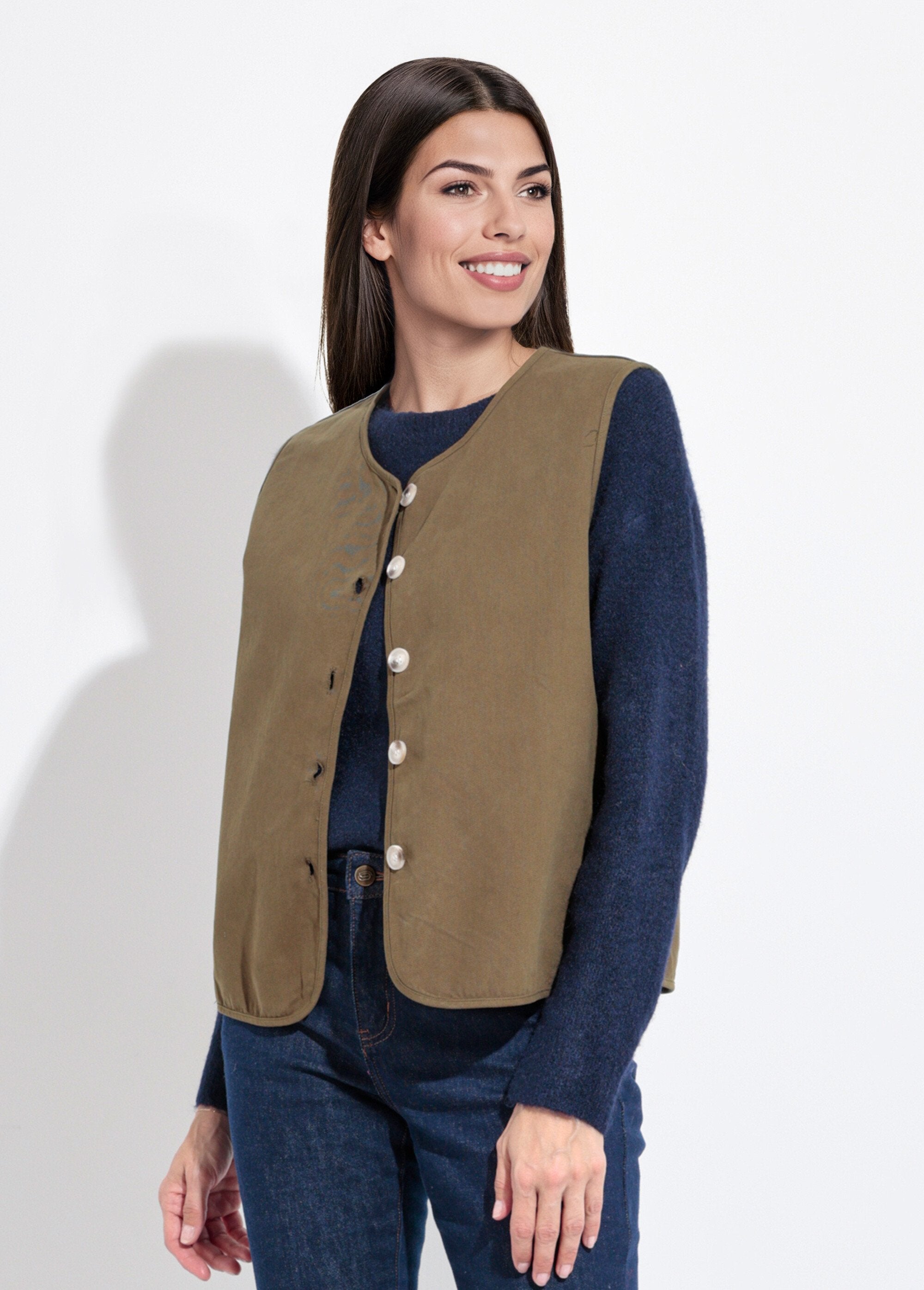 Gilet_sans_manches_col_rond_en_twill_Kaki_FA1_slim