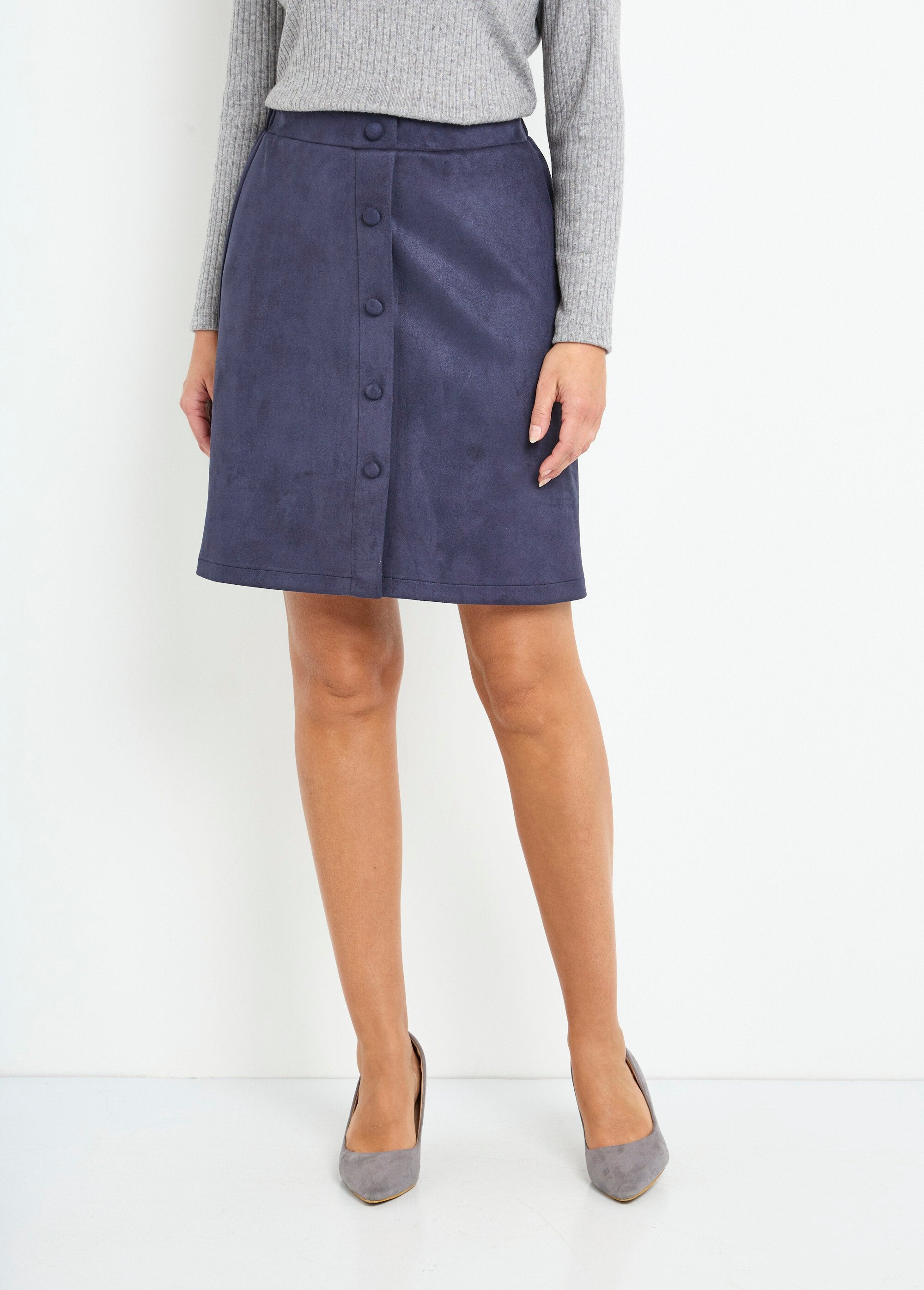 Short_straight_skirt_in_suede-effect_buttoned_fabric_Marine_FA1_slim