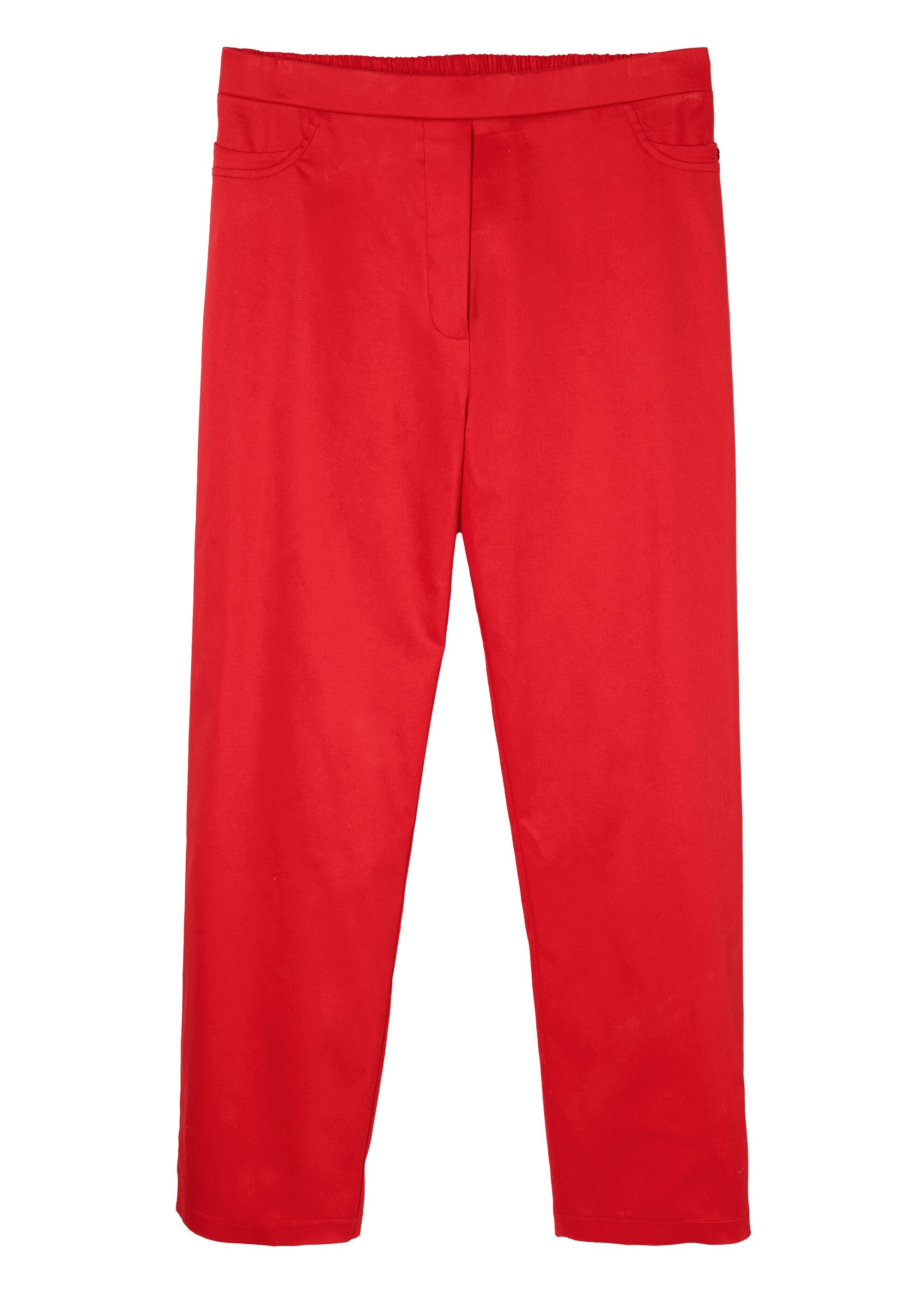 Semi-elasticated_waist_satin_cropped_pants_Red_DE1_slim