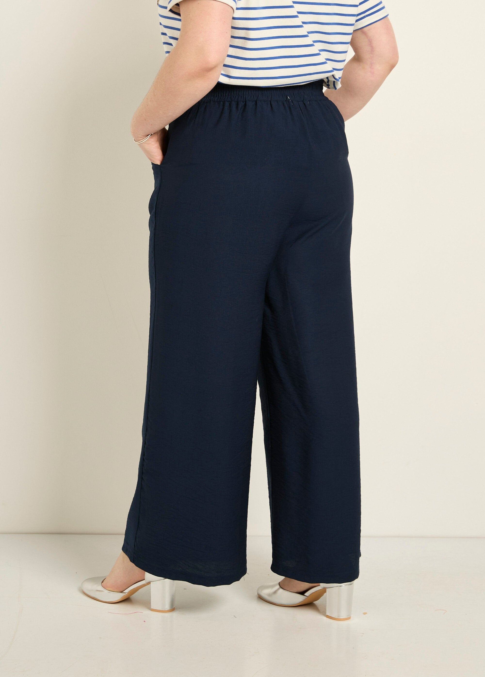 Wide_elasticated_waist_pants,_plain_Marine_DO1_curvy