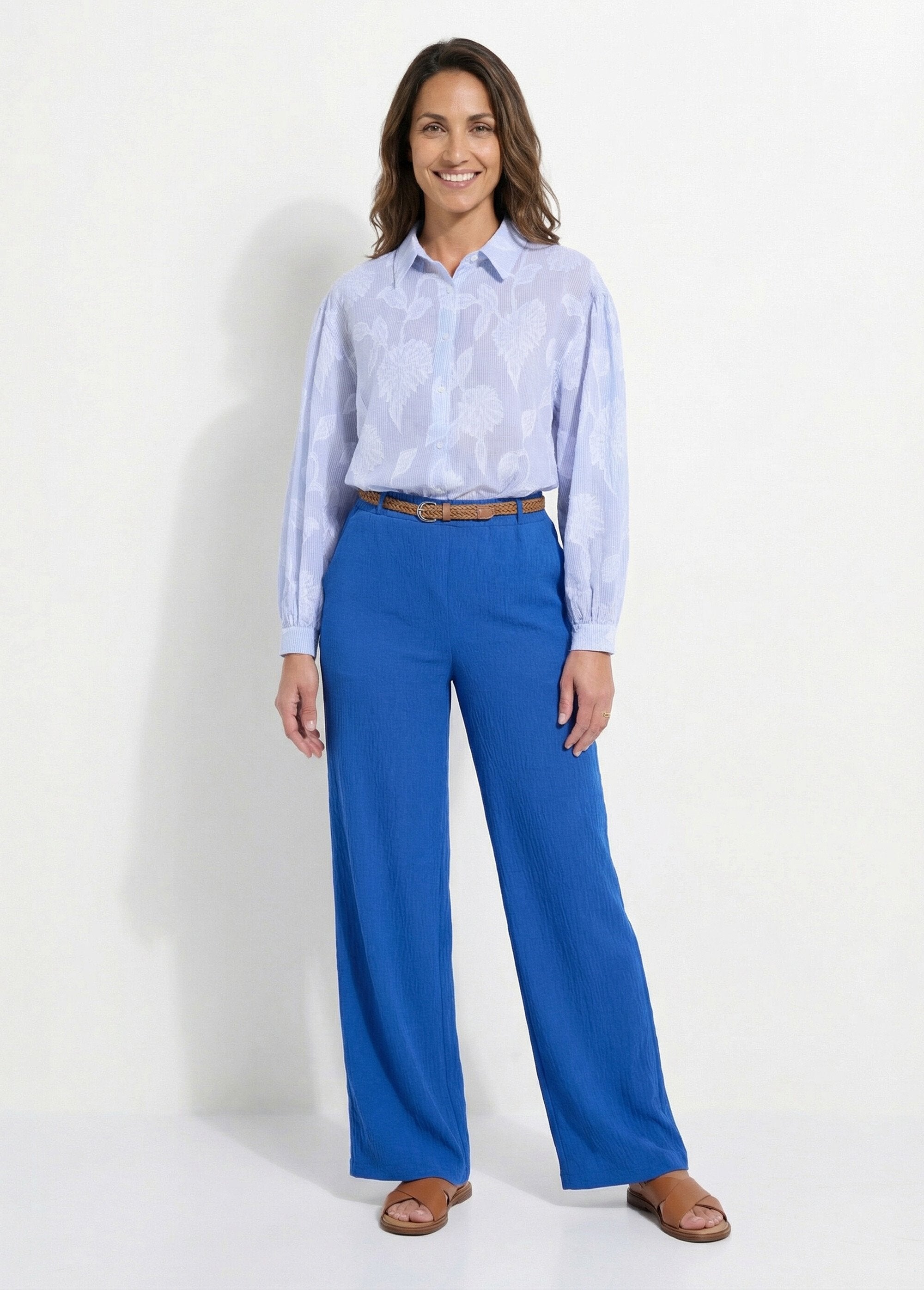 Elasticated_waist_trousers_with_belt_Blue_SF1_slim