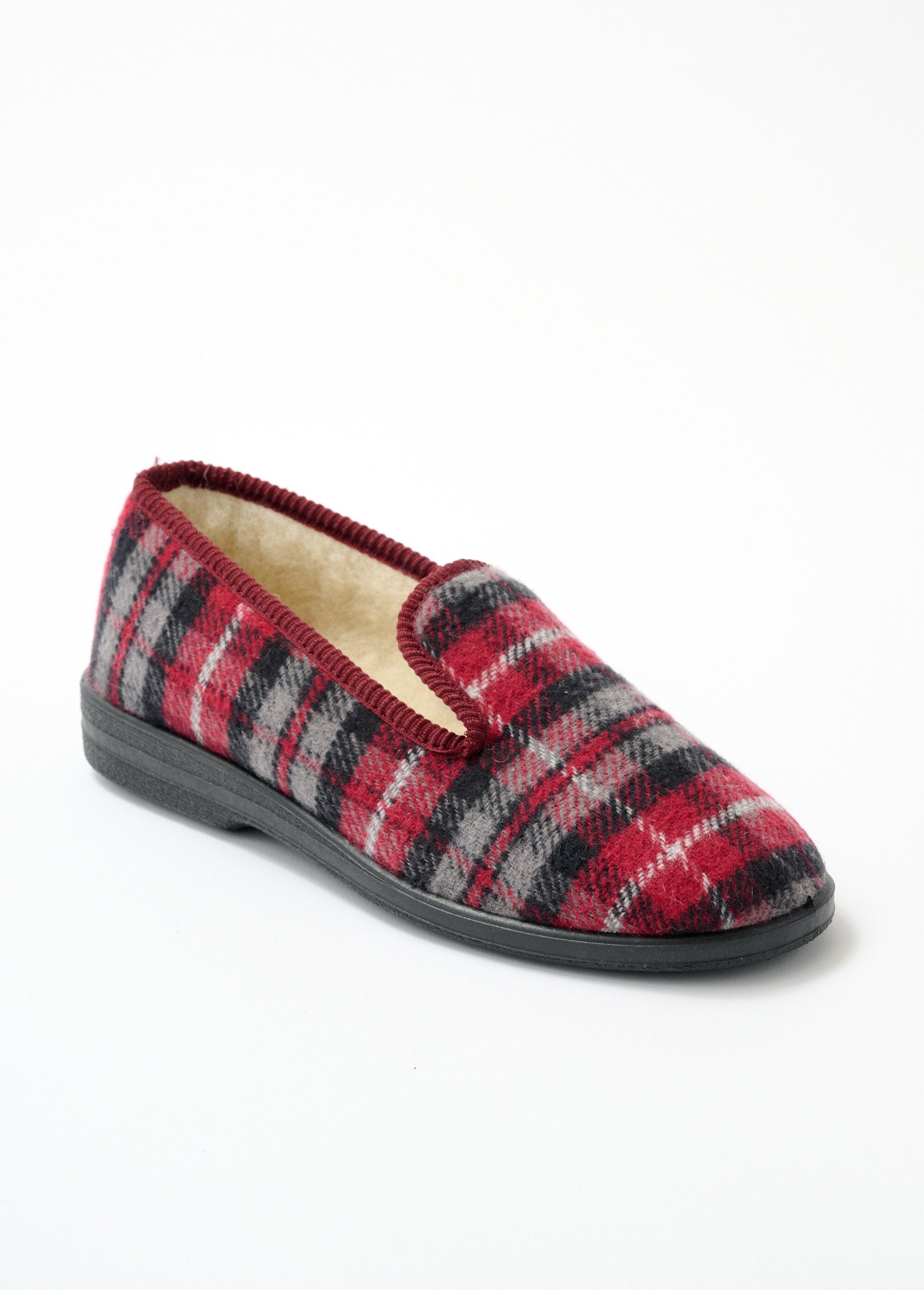 Wide-width_mixed_wool_slippers_Burgundy_Scottish_FA1_slim