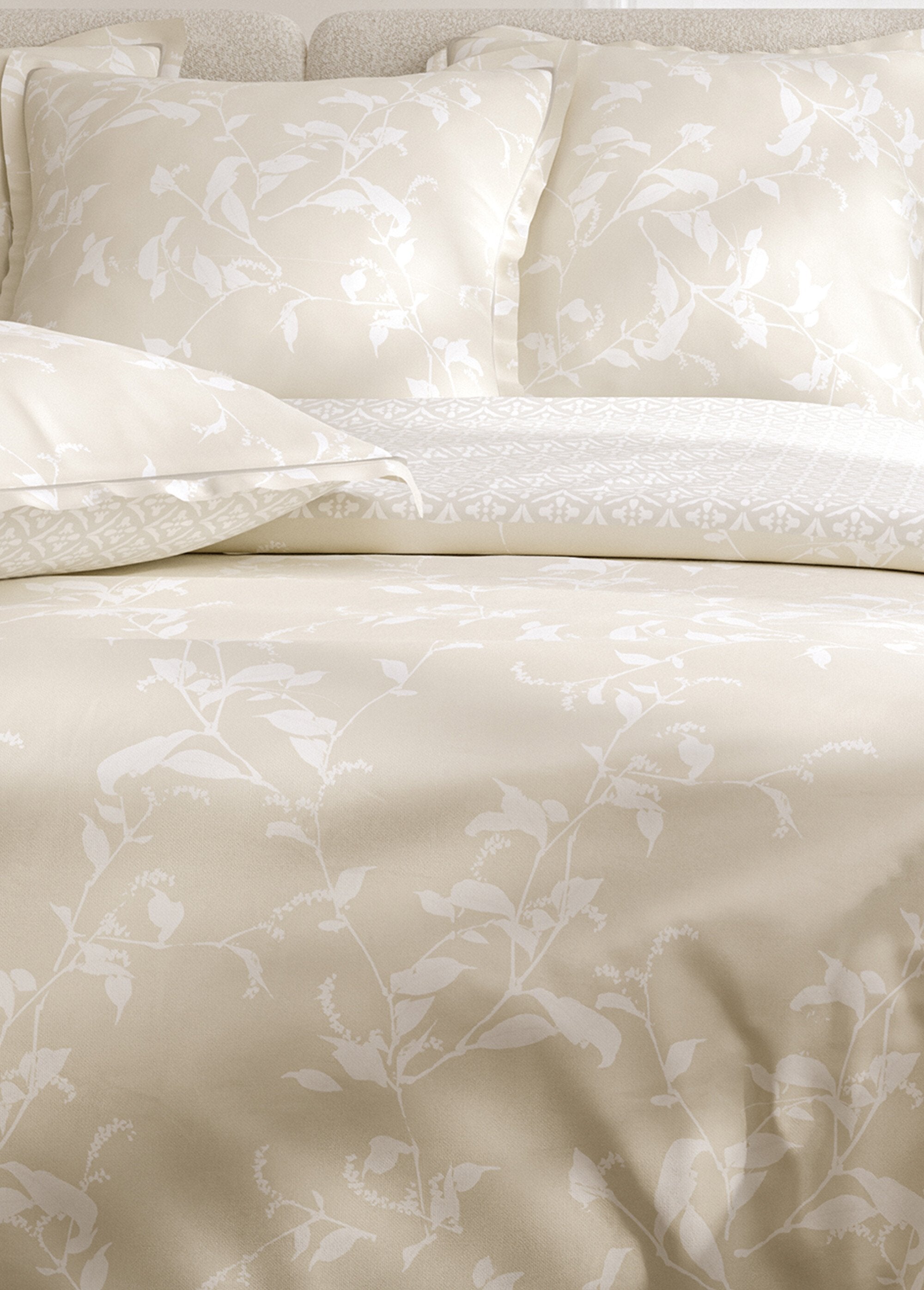 Parure_de_lit_4_pièces_percale_avec_drap_plat,_délicate_Ficelle_DE3_slim