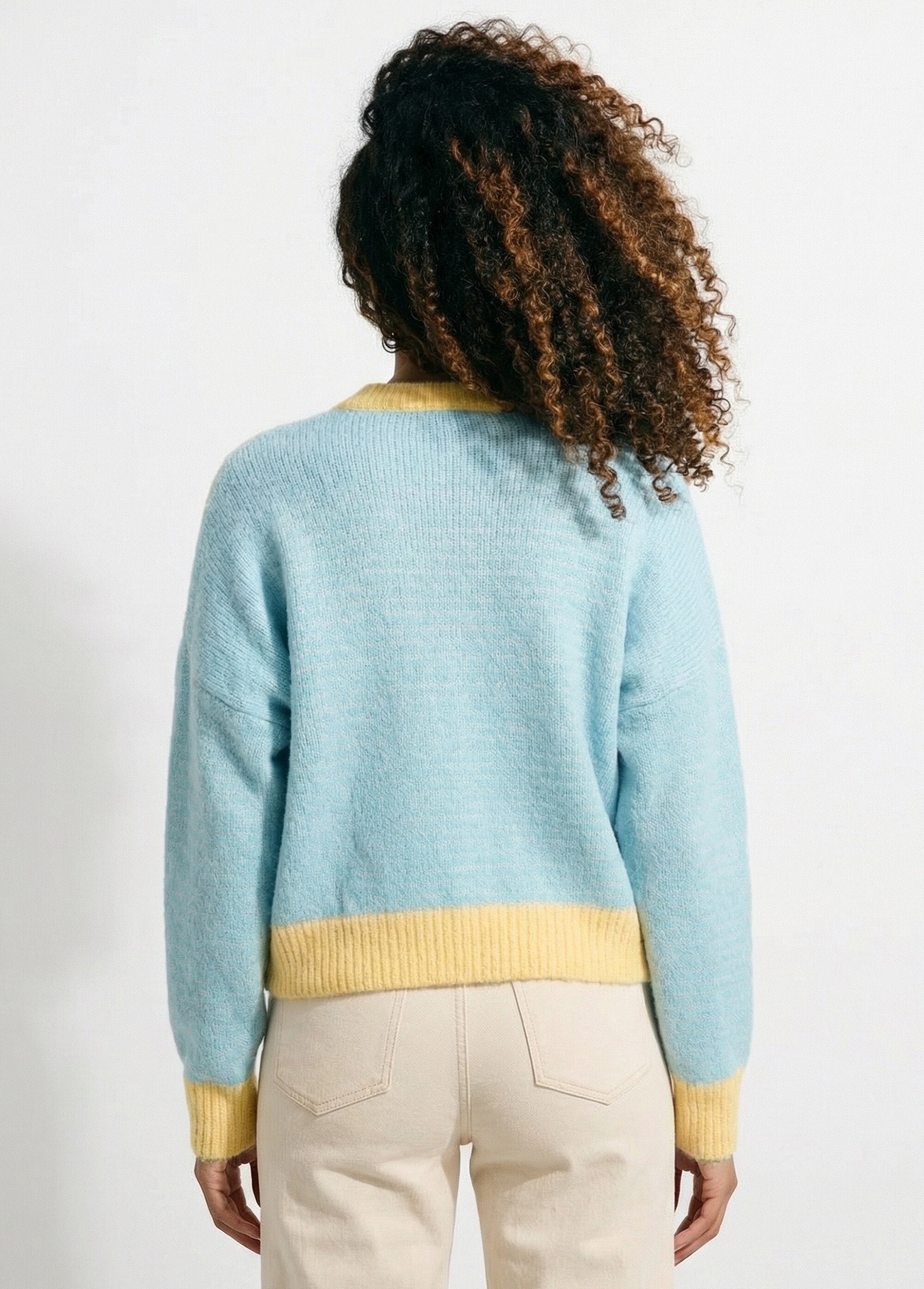 Pull_duveteux_rayé_pastel_forme_loose_Vert_et_jaune_DO1_slim
