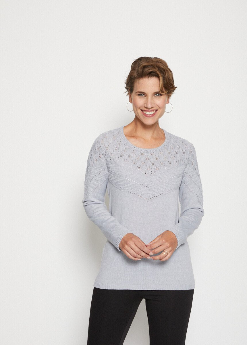 Pull_maille_fantaisie_ajourée_Argent_FA1_slim