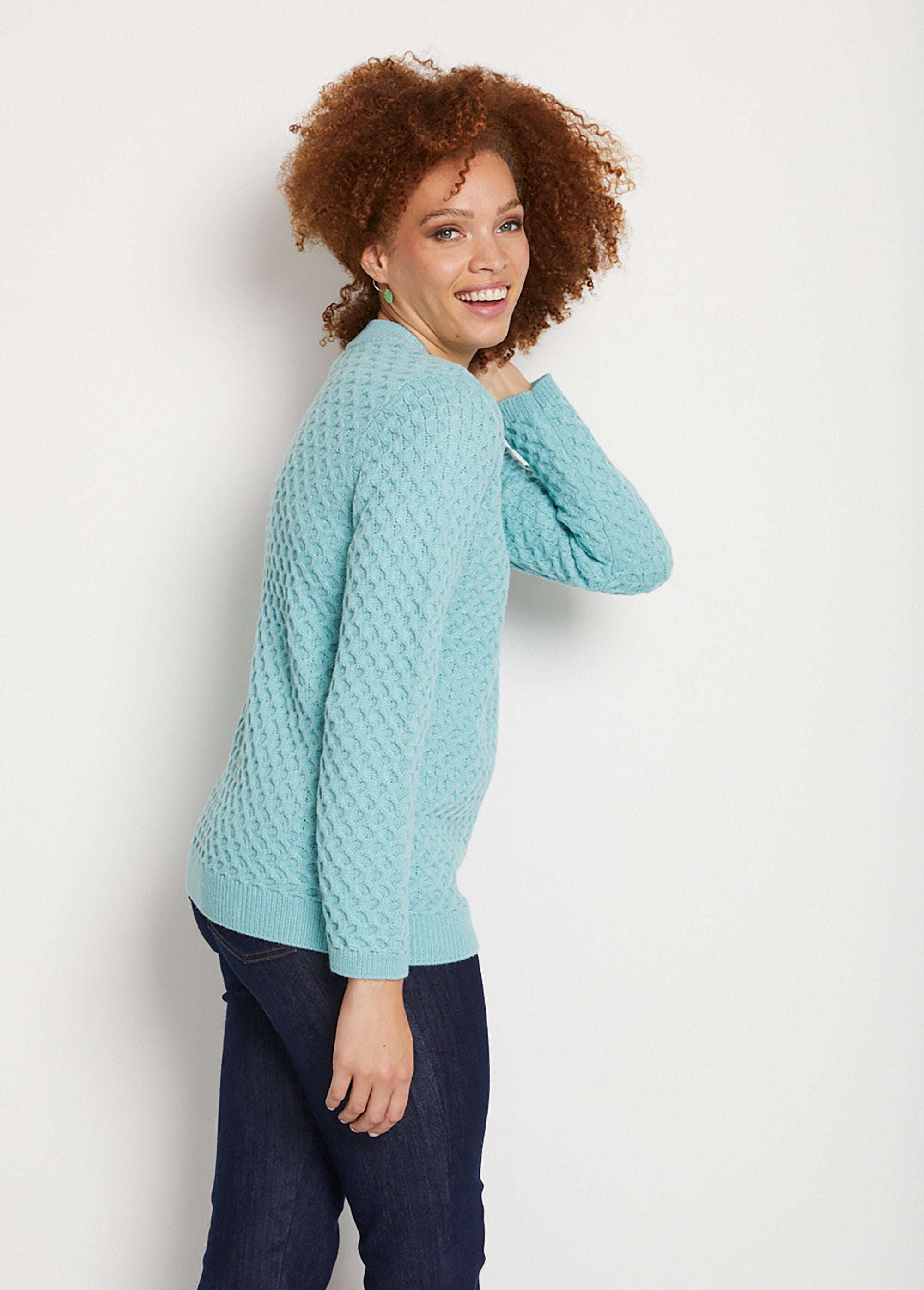 Short_warm_sweater_with_thick_knit_stand-up_collar_Green_DR1_slim