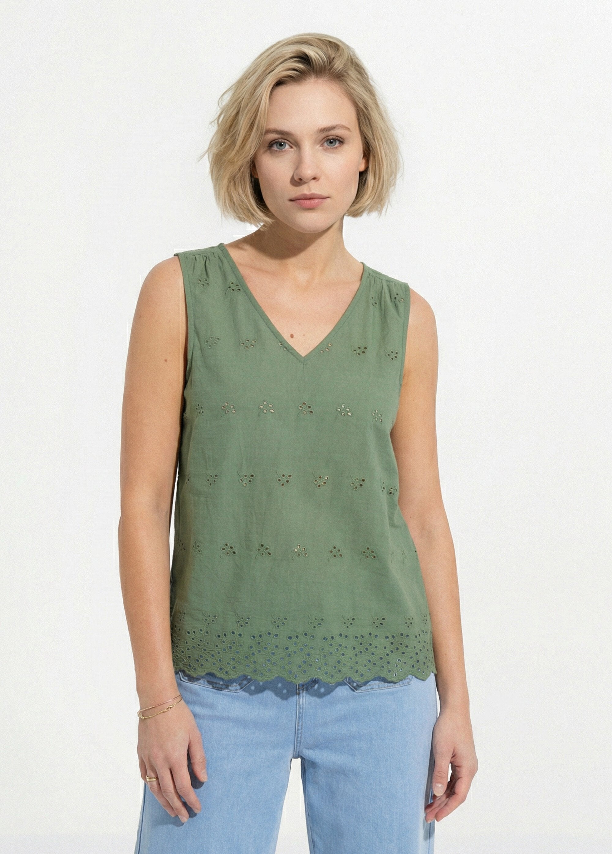 Cotton_broderie_anglaise_vest_top_Khaki_FA1_slim