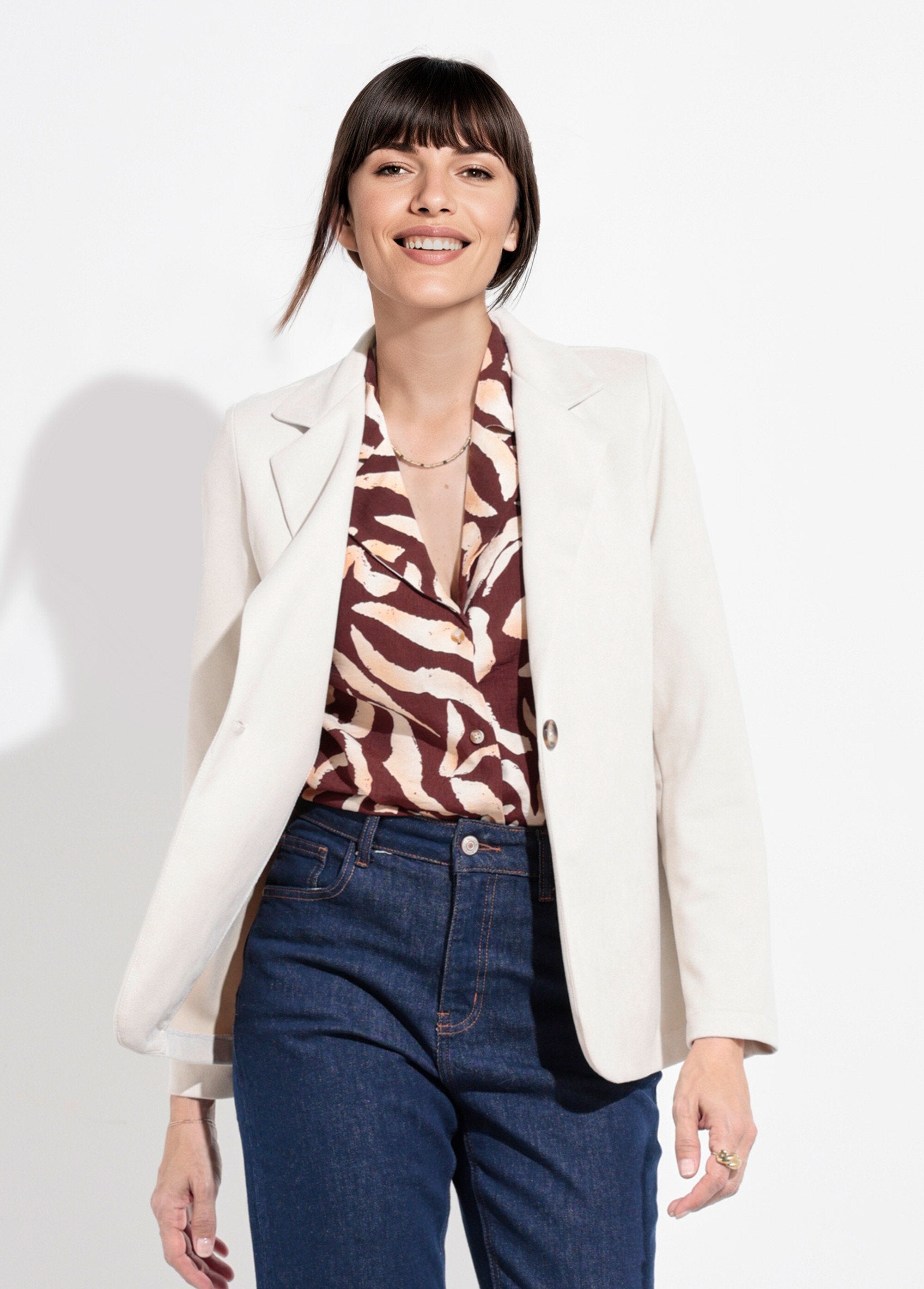 Veste_col_tailleur_1_bouton_twill_souple_Ecru_FA1_slim