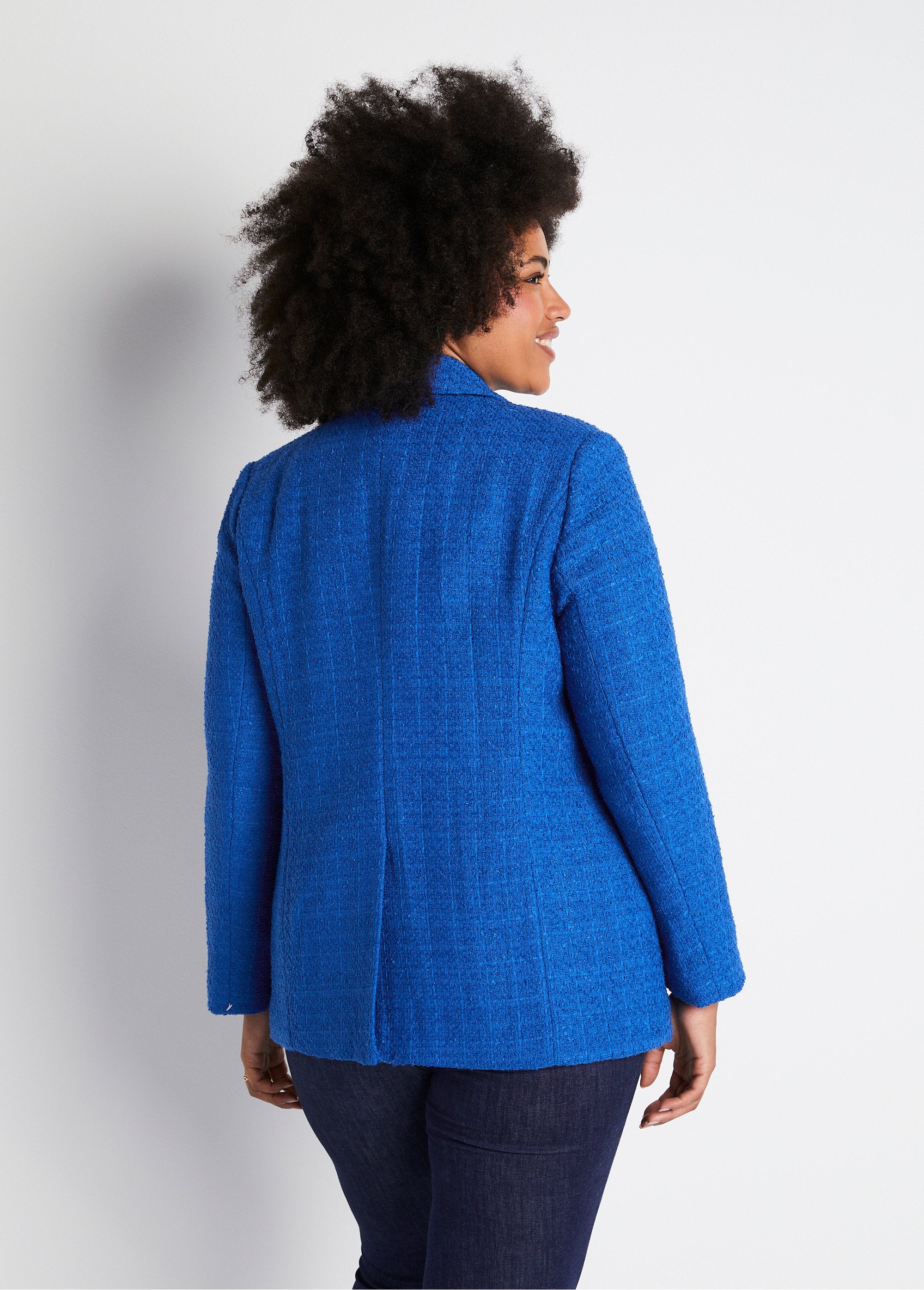 Straight_buttoned_jacket_in_basket_weave_fabric_with_tailored_collar_Hard_blue_DO1_curvy